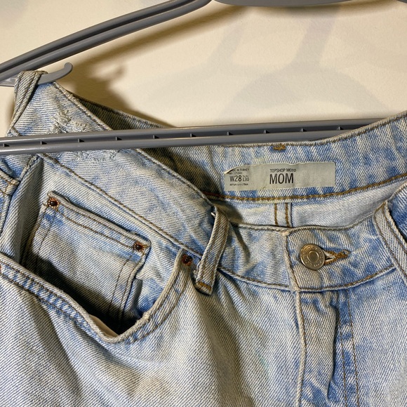 Topshop Cropped Mom Jeans-size 28 - Picture 3 of 5